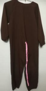 Kids Costumes to Hire - Brown Onesie & pink tail